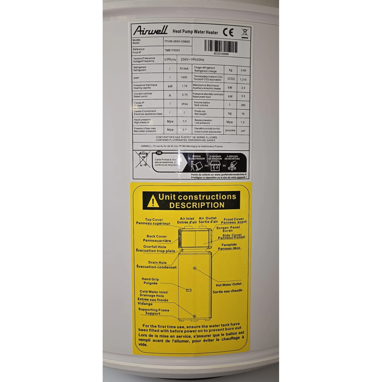 Eenmalige AANBIEDING Airwell Eleo 260L - Afbeelding 6