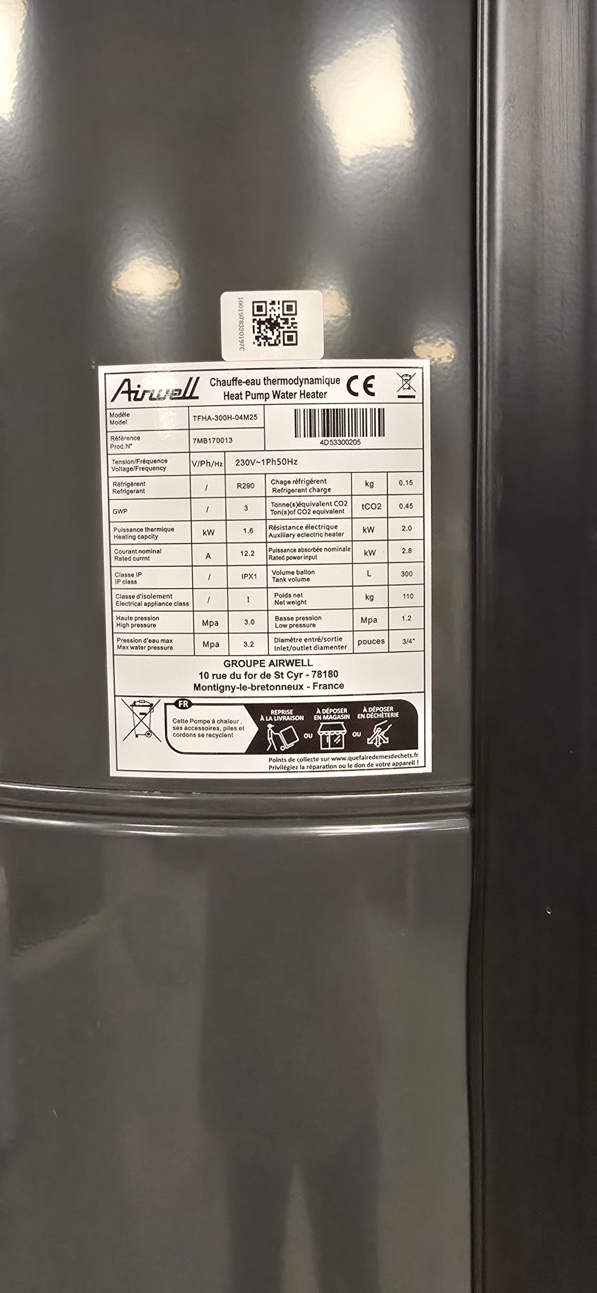 Airwell Eleo R290 (propaan) 300L AANBIEDING! - Afbeelding 3